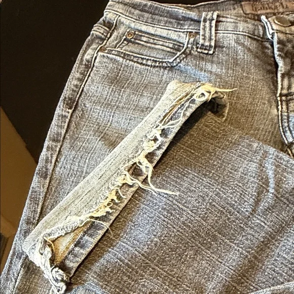 Frankie B. Denim Straight Leg Jeans with Studded Heart - Picture 14 of 16